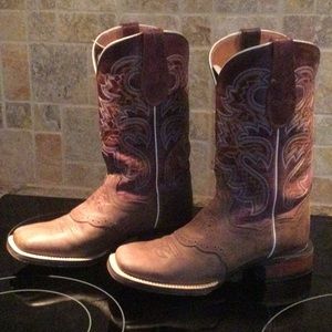 DAN POST Sq Toe Women Cowboy Boots 6 M